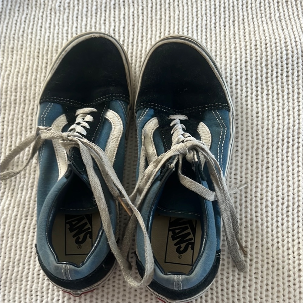Vans Classic Black and Blue Sneakers
